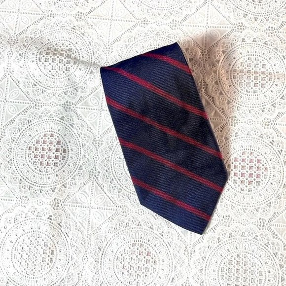 Striped Silk Repp Narrow Tie Polo Ralph Lauren - Picture 2 of 12